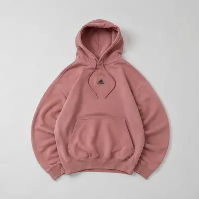Adidas Essential Pullover Hoodie – Dusty Pink