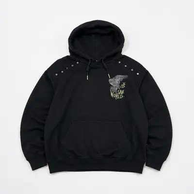 Save the World Graphic Hoodie – Black