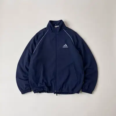 Adidas Navy Full-Zip Track Jacket