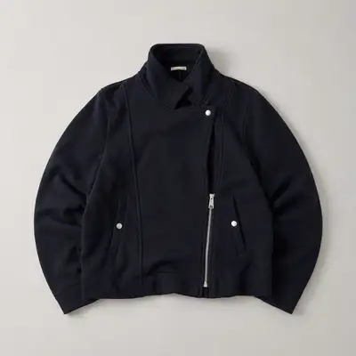 Black Asymmetrical Zip Jacket