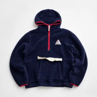FILA Navy Sherpa Half-Zip Hoodie