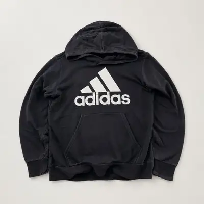 Adidas Big Logo Black Pullover Hoodie