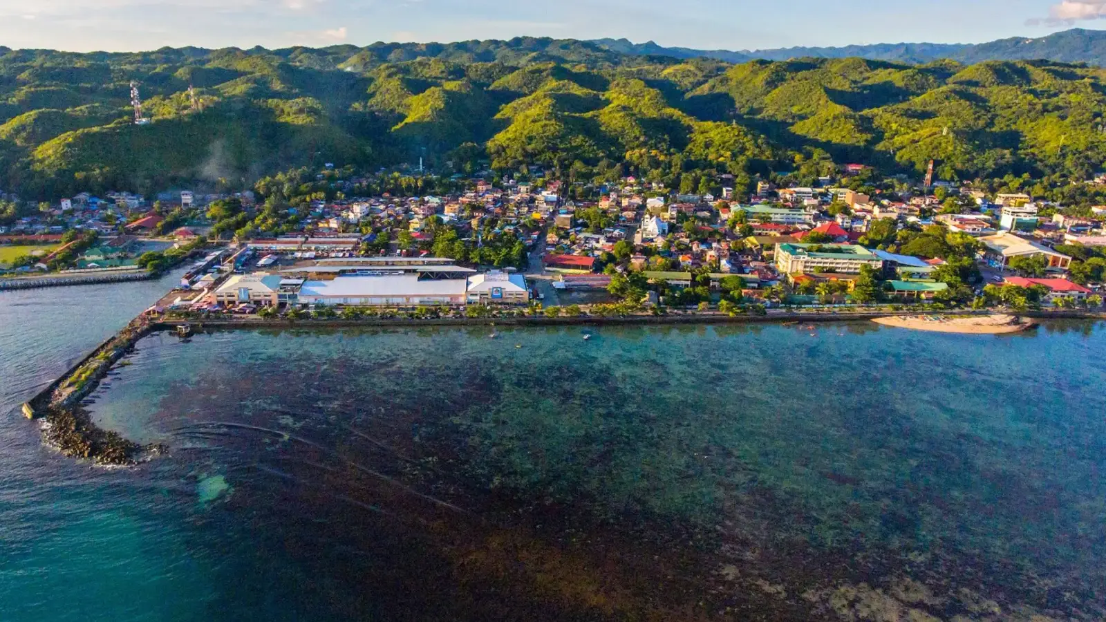 Aerial view of Maasin City