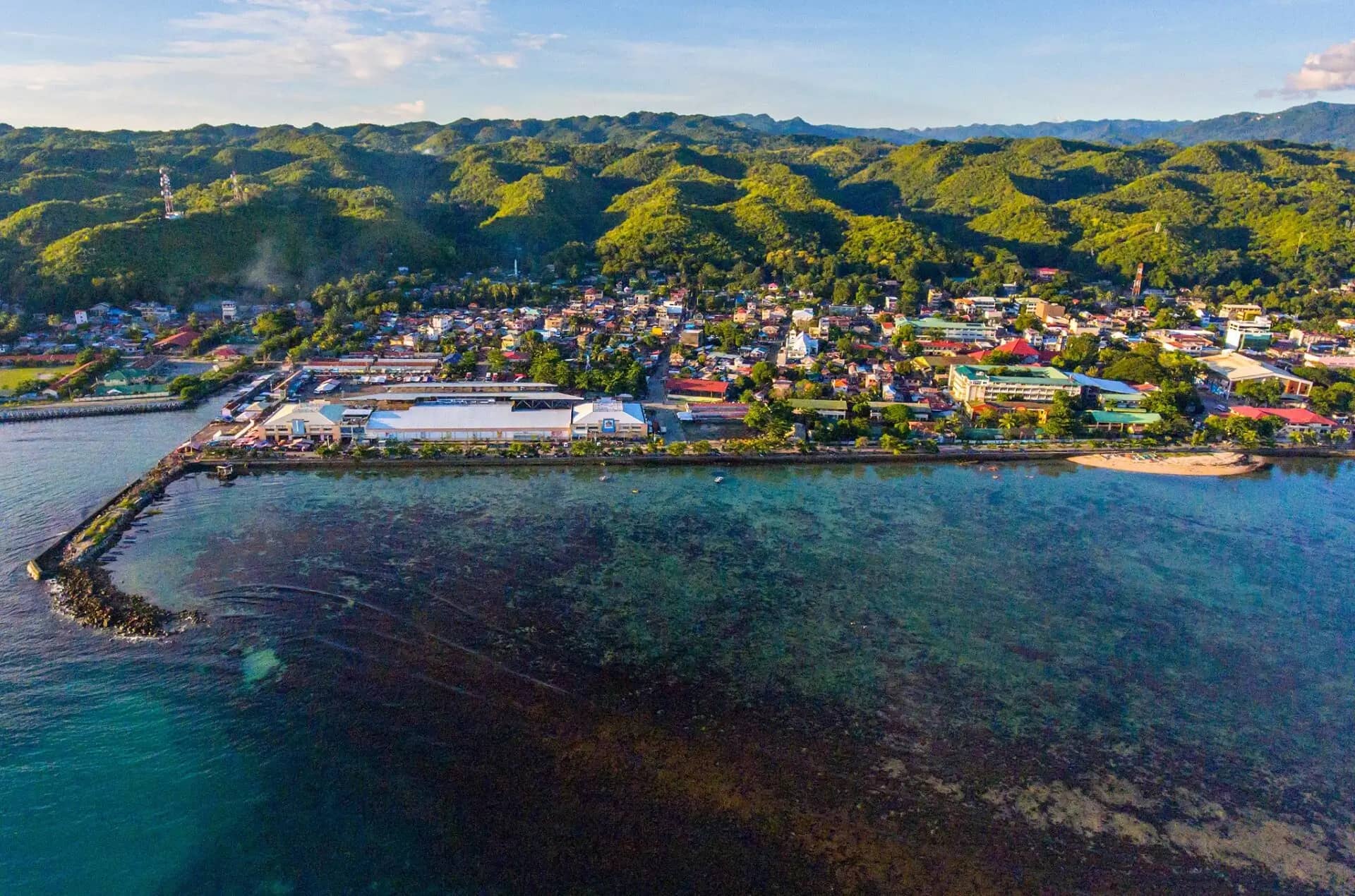 Aerial view of Maasin City